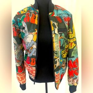 Members Only Looney Tune Bomber Jacket